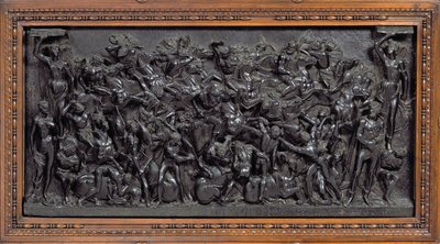 Battle between Romans and Barbarians by Bertoldo di Giovanni